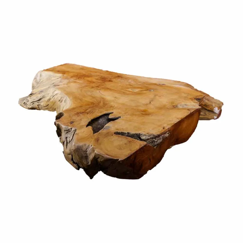 Závěsná koupelnová deska z masivního teakového dřeva, jedinečný kus - perfektní Viadurini