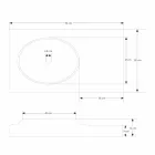 Solid Suspended Top s integrovaným umyvadlem Arona Viadurini