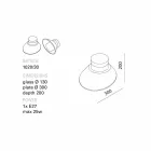 TOSCOT Chapeau! Lamp zeď / strop vyrobený v Toskánsku Viadurini