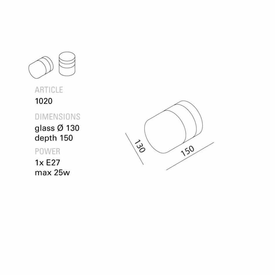 TOSCOT Chapeau! Nástěnné svítidlo / ruční strop vyrobený v Toskánsku Viadurini