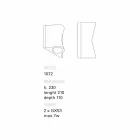 Toscot Lido venkovní / vnitřní aplikace designu vyrobeného ručně v Itálii Viadurini