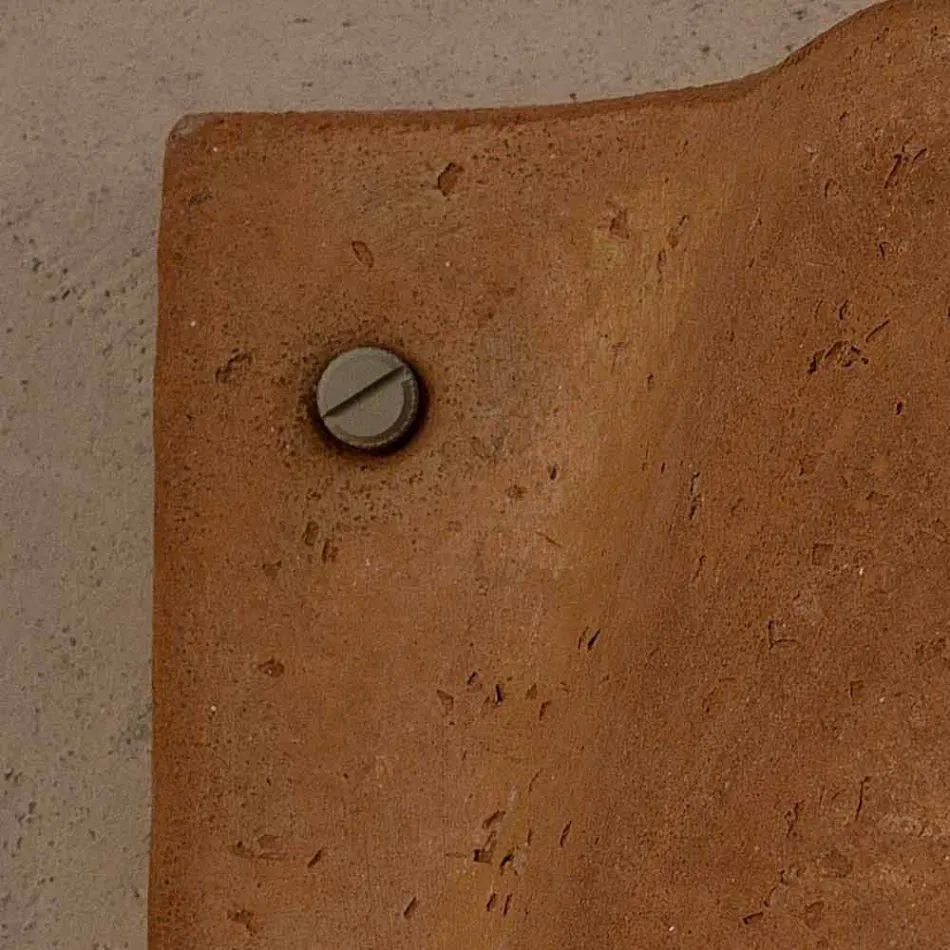 Toscot Lido vnitřní / venkovní terakotové nástěnné svítidlo vyrobené v Itálii Viadurini