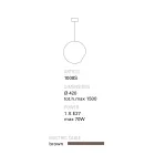 Terakotová závěsná lampa v moderním stylu Toscot Newton Viadurini