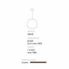 TOSCOT Newton Moderní závěsná lampa na ruční terakoty Viadurini