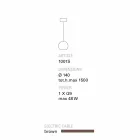 TOSCOT Newton Moderní závěsná lampa na ruční terakoty Viadurini