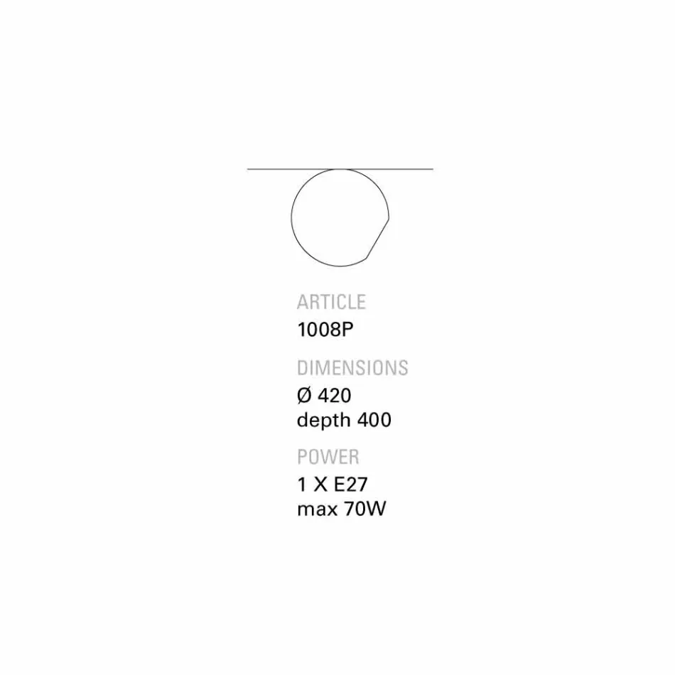 TOSCOT Newton strop / stěna zkosené terakota Viadurini