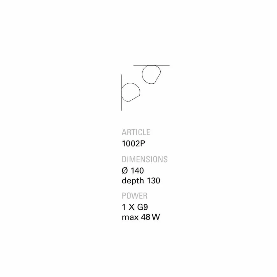 TOSCOT Newton strop / stěna zkosené terakota Viadurini