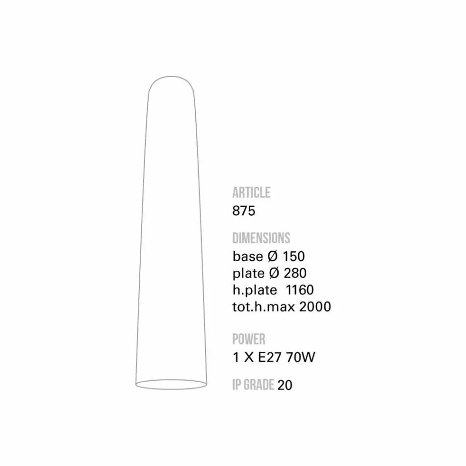 TOSCOT Notorius velké závěsné svítidlo vyrobené v Toskánsku Viadurini