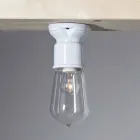 TOSCOT dvacátého století moderní stropní svítidlo terakoty a skla Viadurini