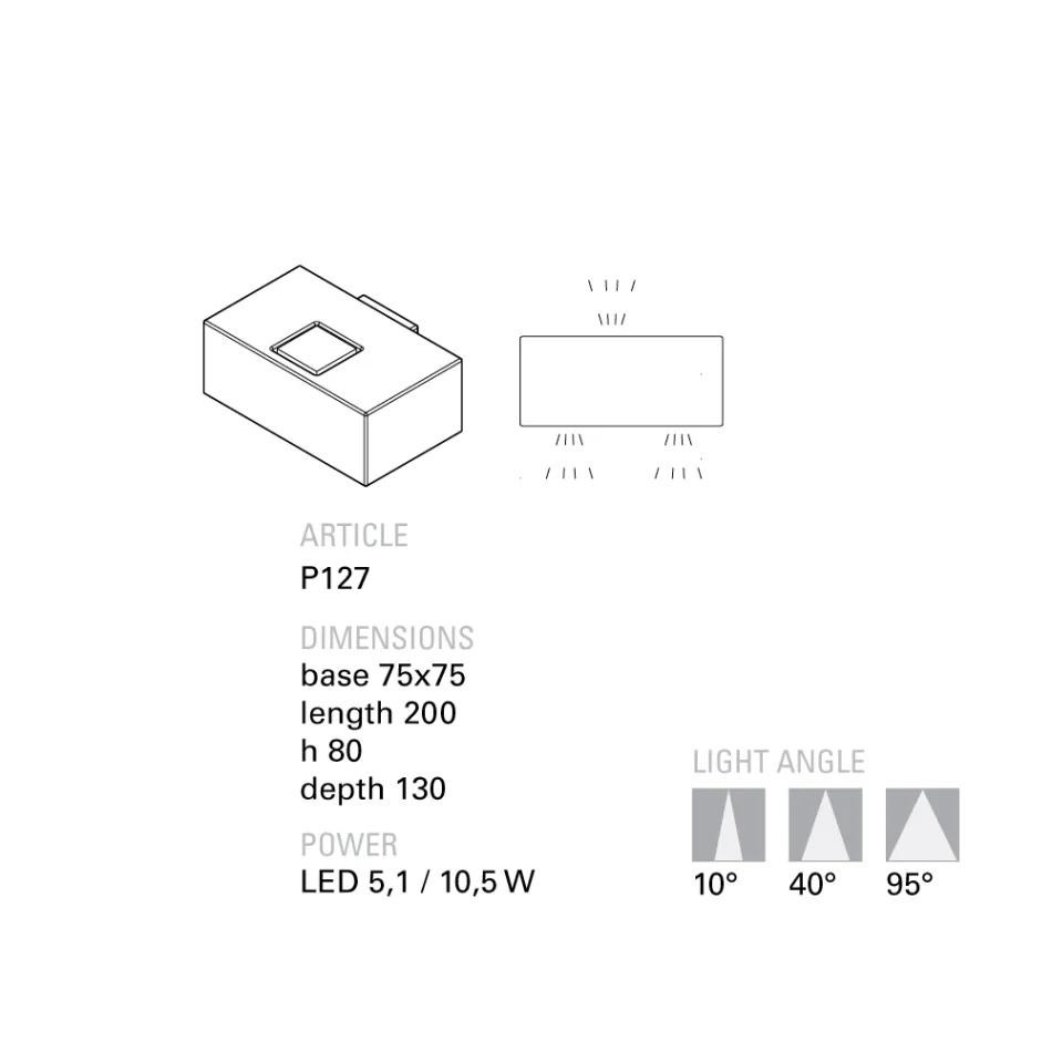 Zahradní nástěnné LED terakotové svítidlo Toscot Smith vyrobené v Toskánsku Viadurini