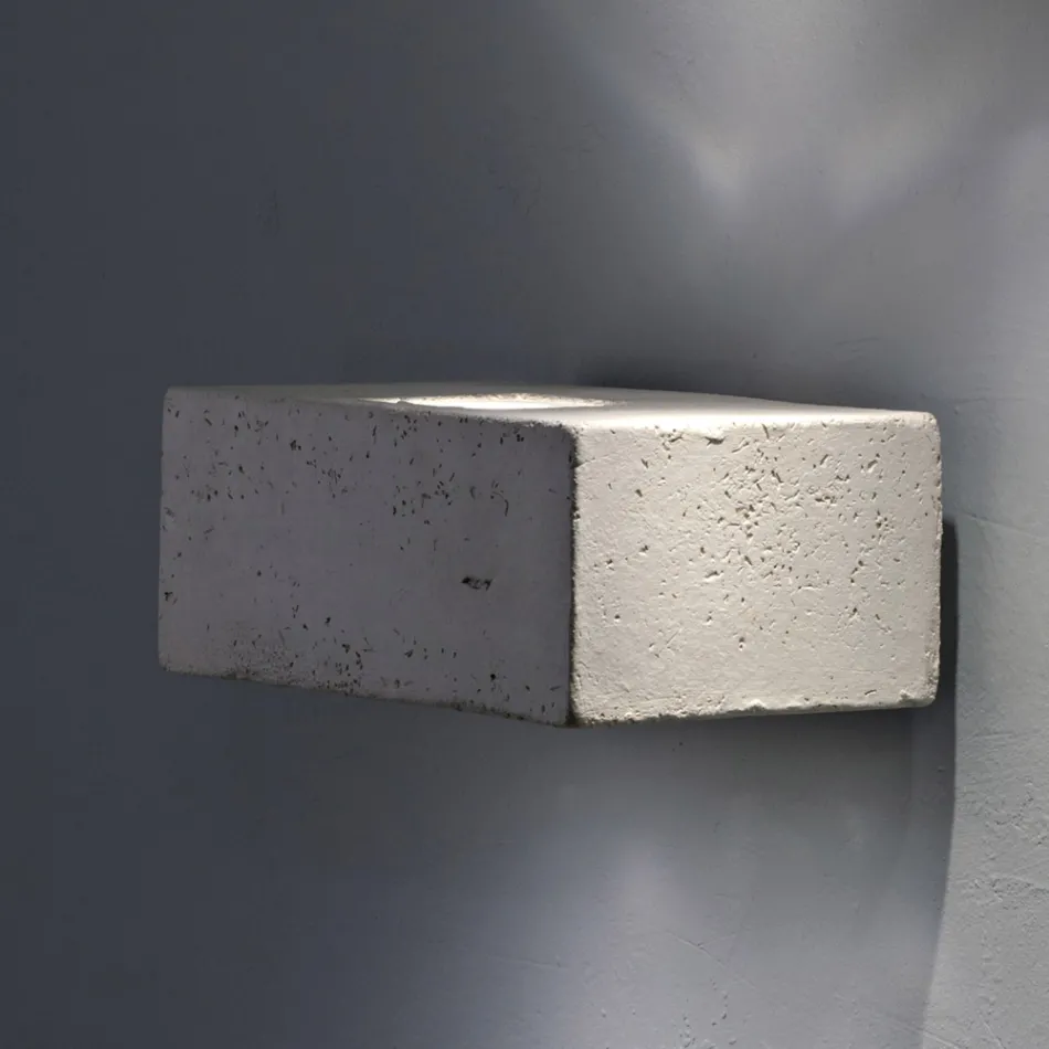 Zahradní nástěnné LED terakotové svítidlo Toscot Smith vyrobené v Toskánsku Viadurini