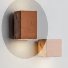 Ručně vyráběné terakotové LED zahradní nástěnné svítidlo Toscot Smith Viadurini