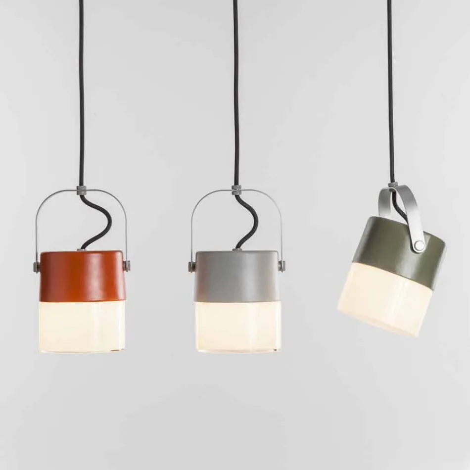 TOSCOT Swing závěsná lampa v foukaného skla vyrobené v Toskánsku Viadurini