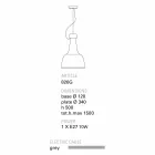 TOSCOT Turin závěsné svítidlo terakota, ruční Viadurini