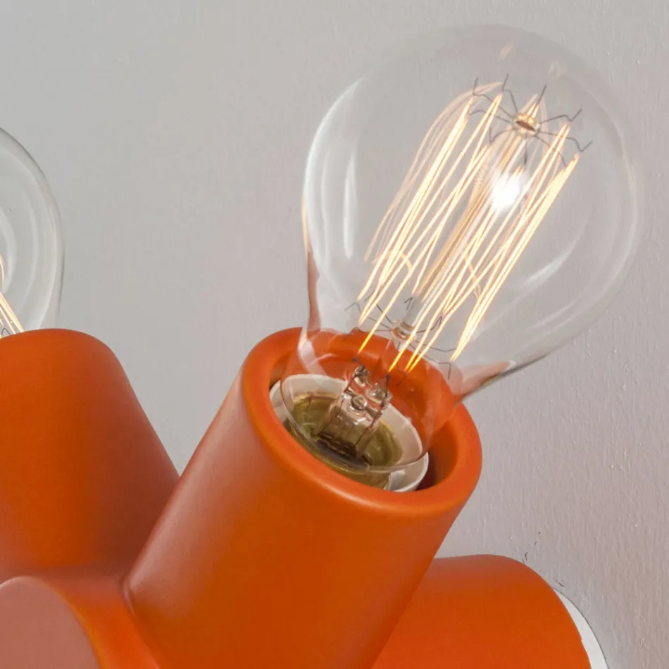 Keramické a kovové nástěnné svítidlo Toscot Traffic vyrobené v Toskánsku Viadurini