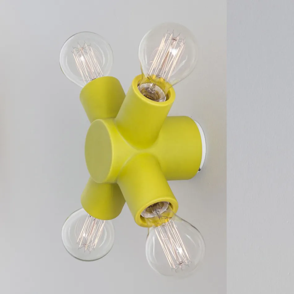 Nástěnné svítidlo Toscot Traffic v keramických různých povrchových úpravách vyrobené v Toskánsku Viadurini