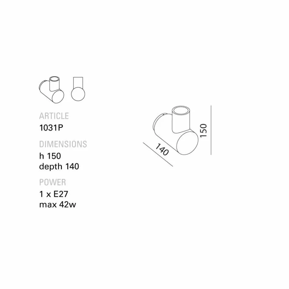 TOSCOT Traffic lampa Wall keramiky vyrobené v Toskánsku Viadurini