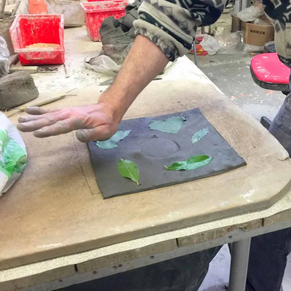 Toscot Vivaldi terakotová aplikace ručně vyráběná v Itálii Viadurini