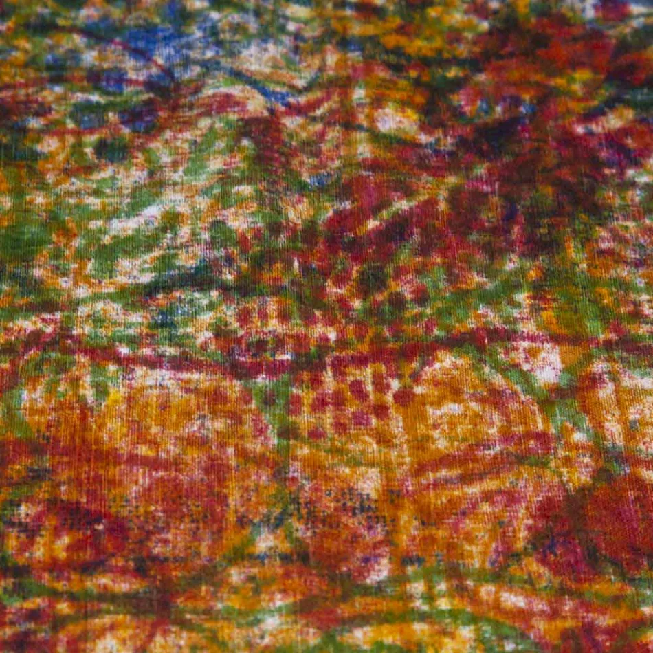 Ručně vyráběný bavlněný ubrus Ruční tisk z jednoho kusu - značky Viadurini