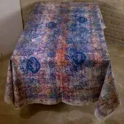 Ubrus italského umění s ručně tištěnou bavlnou z jednoho kusu - značky Viadurini