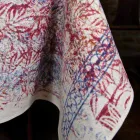 Ubrus italského umění s ručně tištěnou bavlnou z jednoho kusu - značky Viadurini