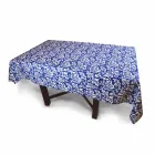 100% italský ruční lněný ubrus s jednodílným potiskem - značky Viadurini