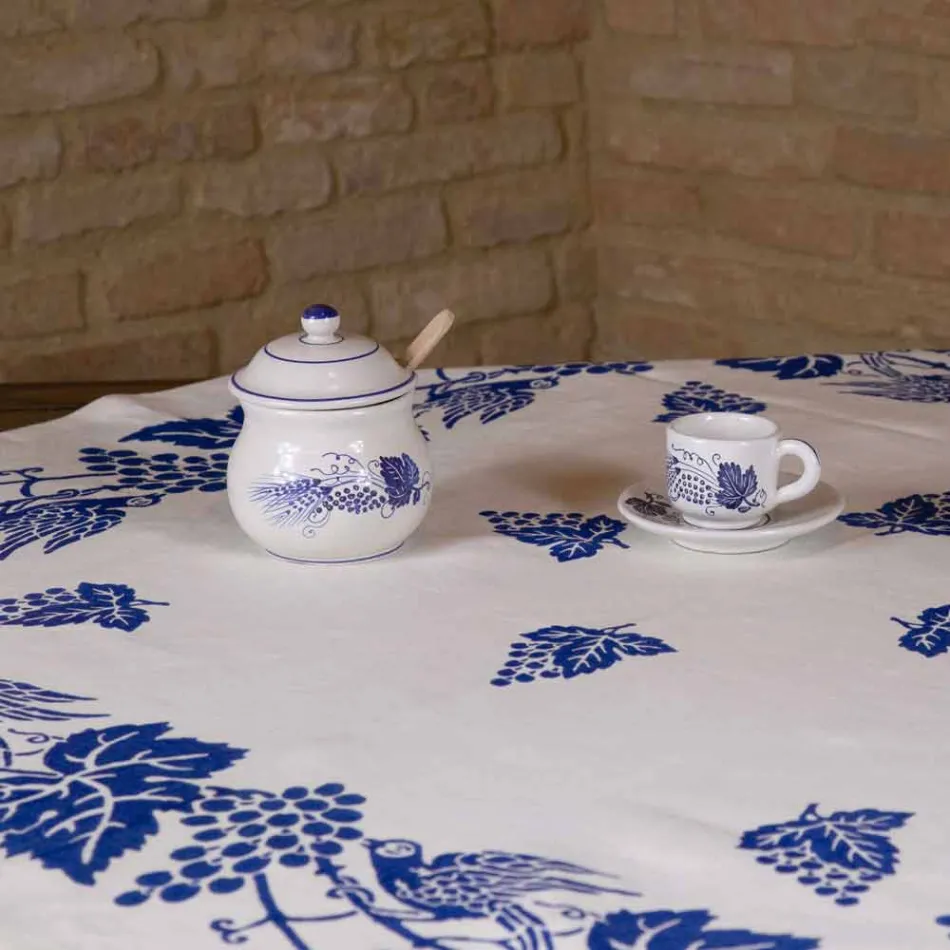 Vysoký umělecký ubrus s italským uměleckým potiskem - značky Viadurini