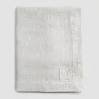 Obdélníkový lněný ubrus s knoflíkovými dírkami a 12 luxusními knoflíky - Středomoří Viadurini