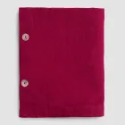 Obdélníkový lněný ubrus s knoflíkovými dírkami a 12 luxusními knoflíky - Středomoří Viadurini