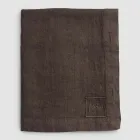 Obdélníkový lněný ubrus s knoflíkovými dírkami a 12 luxusními knoflíky - Středomoří Viadurini