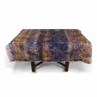 Vysoce kvalitní italský řemeslný ubrus v ručně tištěné bavlně - ochranné známky Viadurini