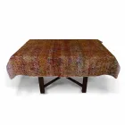 Vysoce kvalitní italský řemeslný ubrus v ručně tištěné bavlně - ochranné známky Viadurini