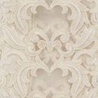 Béžový plátěný čtvercový ubrus s ručně vyrobenou luxusní krajkou Farnese - Kippel Viadurini