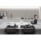 Lněné ubrousky s černými nebo máslovými krystaly, 6 kusů italský luxus - Prezio Viadurini