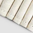 Lněné ubrousky s černými nebo máslovými krystaly, 6 kusů italský luxus - Prezio Viadurini