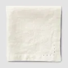 Lněné ubrousky s černými nebo máslovými krystaly, 6 kusů italský luxus - Prezio Viadurini