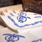 Ubrousek ve smíšeném povlečení s jedinečným kouskem ruky vyrobeným v Itálii - značky Viadurini