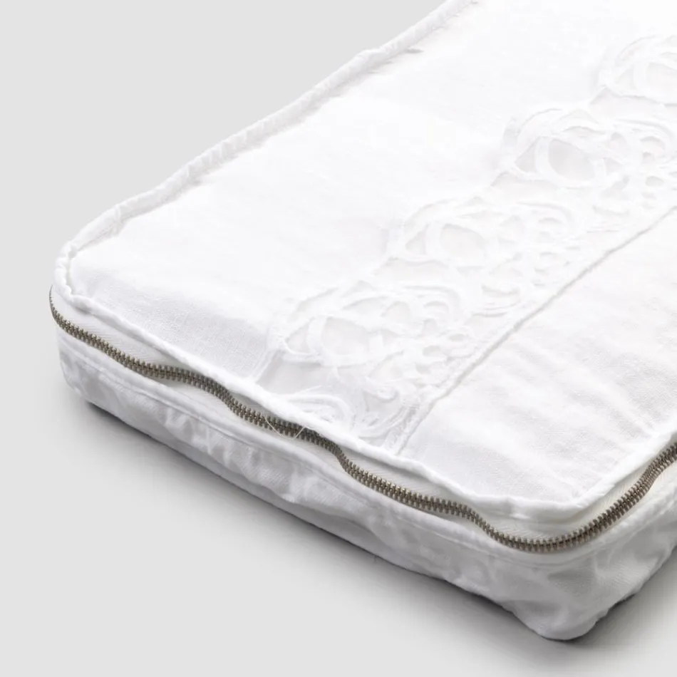 Velké cestovní pouzdro z plátna s italskou luxusní krajkou Sinergia - Randall Viadurini