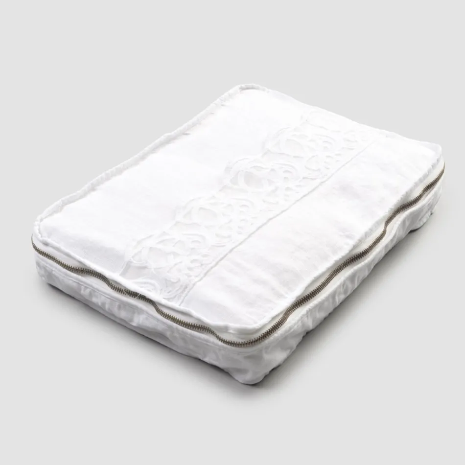 Velké cestovní pouzdro z plátna s italskou luxusní krajkou Sinergia - Randall Viadurini