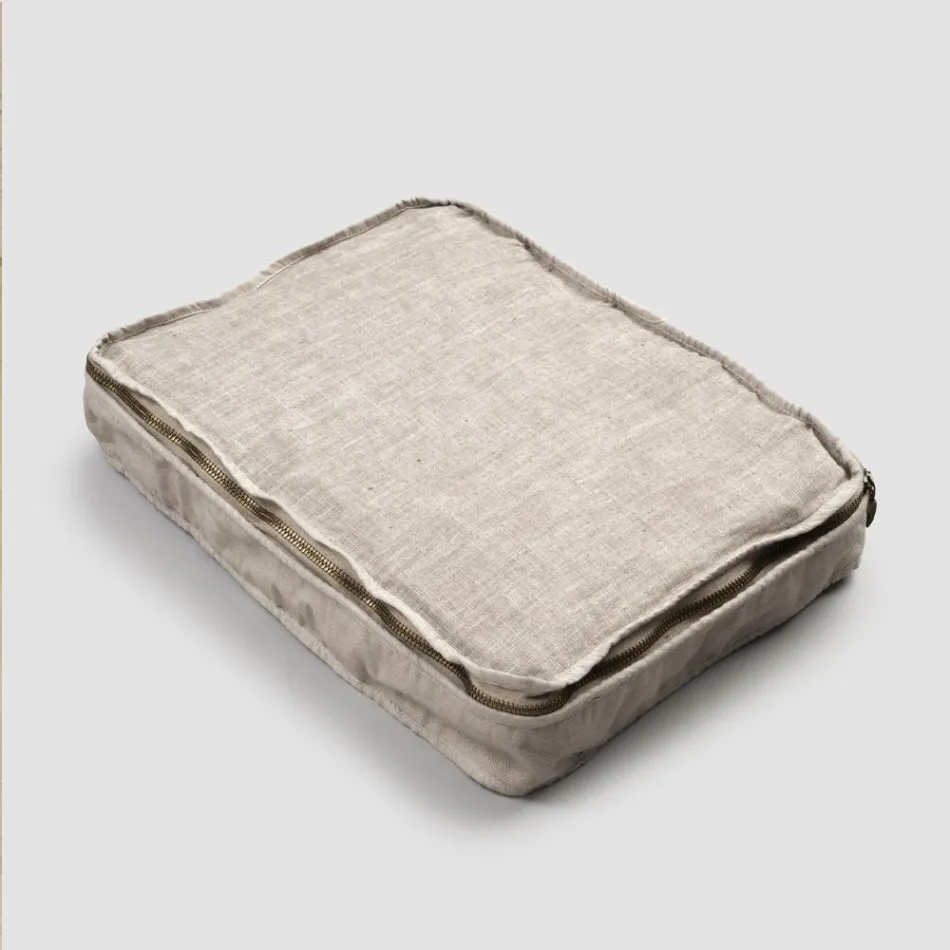 Velká kosmetická taška pro ženy nebo cestování v luxusním lnu a bavlně - Yeti Viadurini