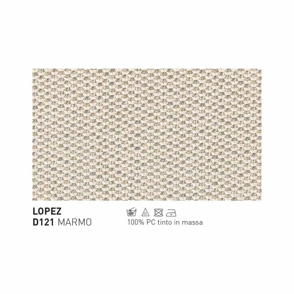 Varaschin Bali moderní venkovní křeslo z čalouněné látky Viadurini