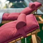 Varaschin Lehátka s čárovým kódem s venkovními koly z teakového dřeva Viadurini