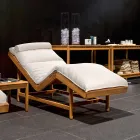 Varaschin Barcode současná zahradní postel / vnitřní teak Viadurini