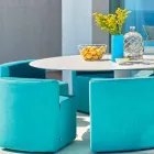 Varná deska Varaschin Big In & Out + 8 moderních designových křesel Viadurini