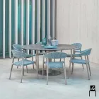 Varaschin Clever židle moderního designu zahrady, 6 ks Viadurini