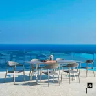 Varaschin Clever židle moderního designu zahrady, 6 ks Viadurini