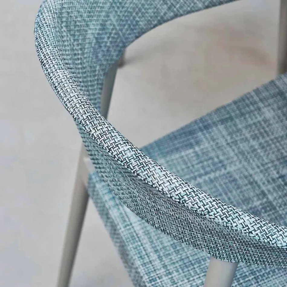 Varaschin Clever židle moderního designu zahrady, 6 ks Viadurini