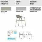 Varaschin Clever židle moderního designu zahrady, 6 ks Viadurini