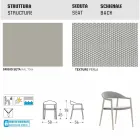 Varaschin Clever židle moderního designu zahrady, 6 ks Viadurini