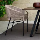 Varaschin Cricket židle s ručně tkaný vnější, 2 ks Viadurini